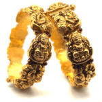 22KT Gold Temple Kara (1 Pair)