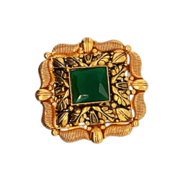 Green Antique 22KT Gold Cocktail Ring