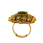 Green Antique 22KT Gold Cocktail Ring