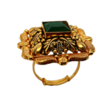 Green Antique 22KT Gold Cocktail Ring