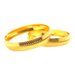 22KT Yellow Gold Kara (1 Pair)