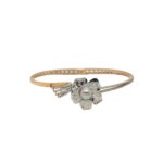 Floral 18KT Dual Toned Gold Bracelet