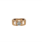 Stylish 18KT Rose Gold Gents Ring