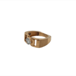 Stylish 18KT Rose Gold Gents Ring