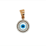 Round Evil Eye Signity 18KT Pendant