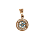 Round Evil Eye Signity 18KT Pendant