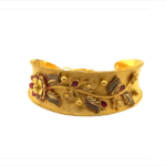 Surreal 22KT Gold Bracelet with Floral Motifs