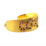 Surreal 22KT Gold Bracelet with Floral Motifs