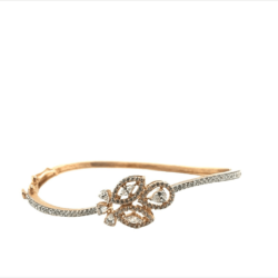 Surreal 22KT Gold Bracelet with Floral Motifs