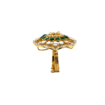 Kundan Work 18KT Gold Cocktail Ring