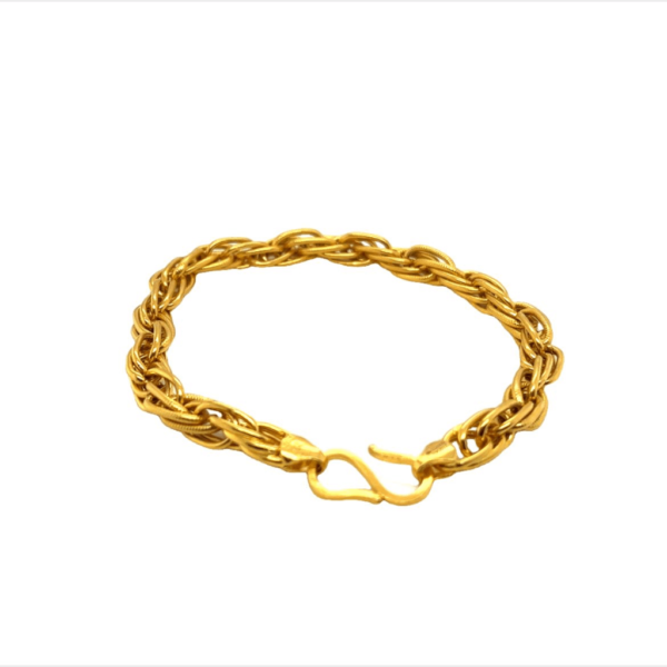 Stunning 22KT Yellow Gold Bracelet for Men