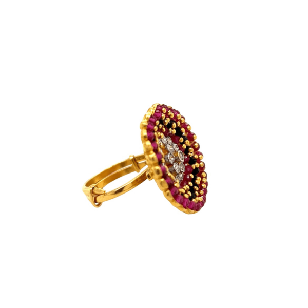 Elaborate 22KT Gold Cocktail Ring