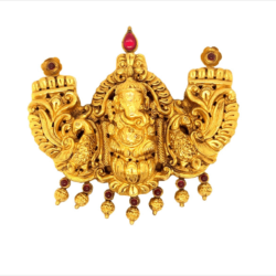 Ganesha 22KT Gold Temple Pendant