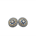 Midnight Love 22KT Gold Studs