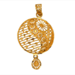 Contemporary 22KT Gold Pendant