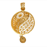 Contemporary 22KT Gold Pendant