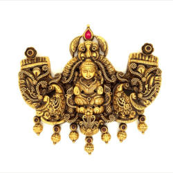 Ganpati 22KT Gold Temple Pendant