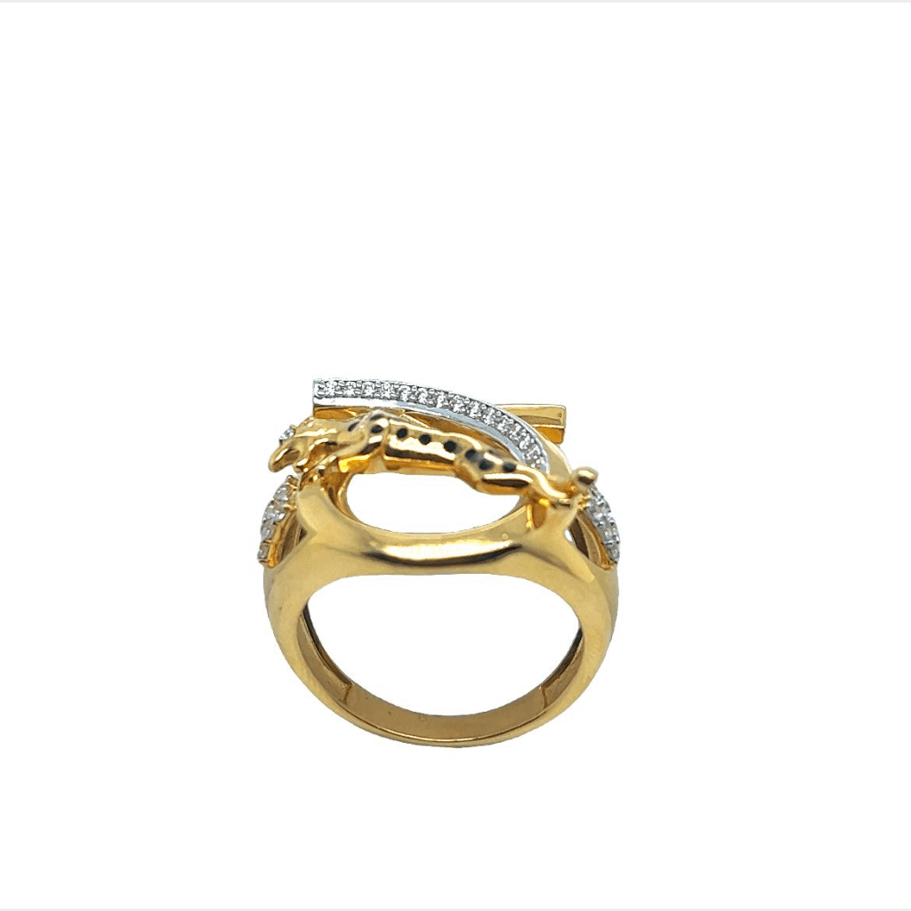 Designer Platinum & Gold Fusion Men's Ring JL PT 523-A