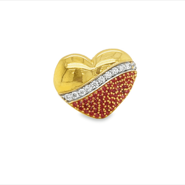 Heart Shaped 22KT Gold Ring