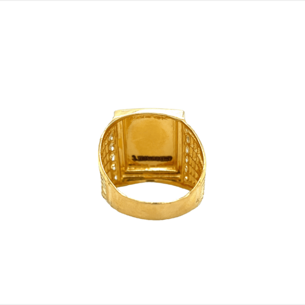 Bold 22KT Yellow Gold Gents Ring