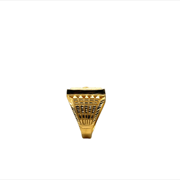 Bold 22KT Yellow Gold Gents Ring