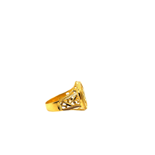 Khalsa 22KT Yellow Gold Gents Ring
