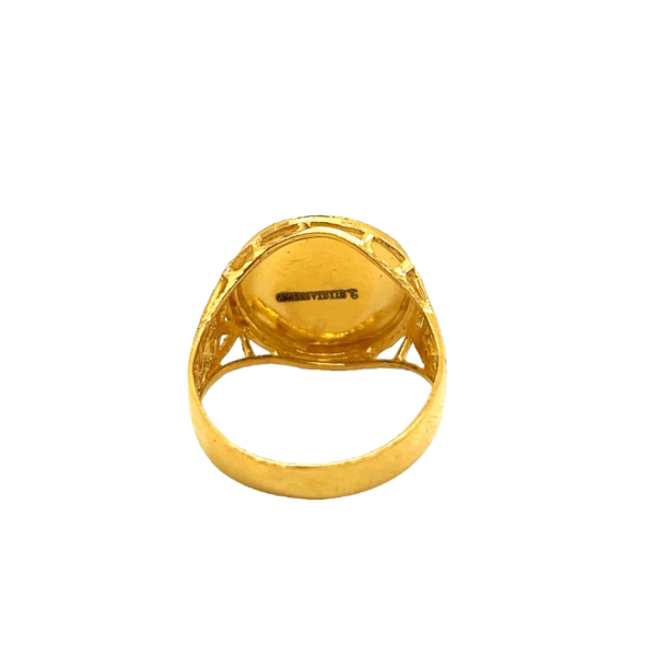 Khalsa 22KT Yellow Gold Gents Ring