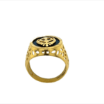 Waheguru Enamelled 22KT Gold Ring