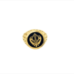 Waheguru Enamelled 22KT Gold Ring