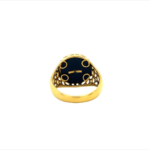 Waheguru Enamelled 22KT Gold Ring