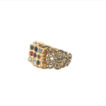 Navratna 22KT Gold Gents Ring