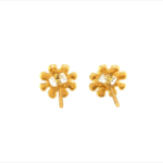 Vibrant 22KT Gold Studs