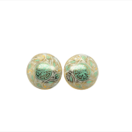 Pastel Green 22KT Enamel Studs