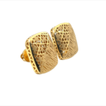 Enamouring Italian 22KT Gold Studs