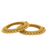 Quintessential 22KT Gold Antique Pacheli Kara (1 Pair)