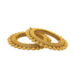 Quintessential 22KT Gold Antique Pacheli Kara (1 Pair)