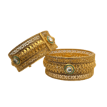 Regal 22KT Gold Antique Kara (1 Pair)