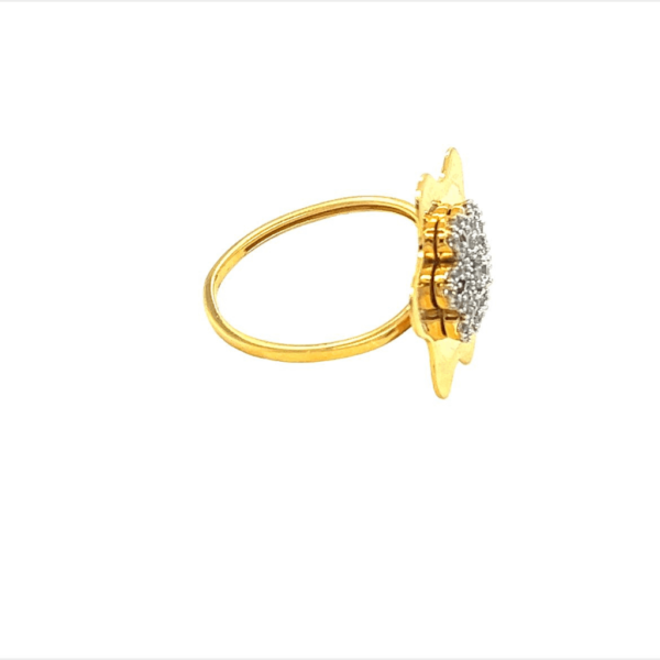 Soft Flower 22KT Gold Ring