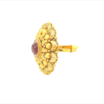 Queenly 22KT Antique Gold Cocktail Ring