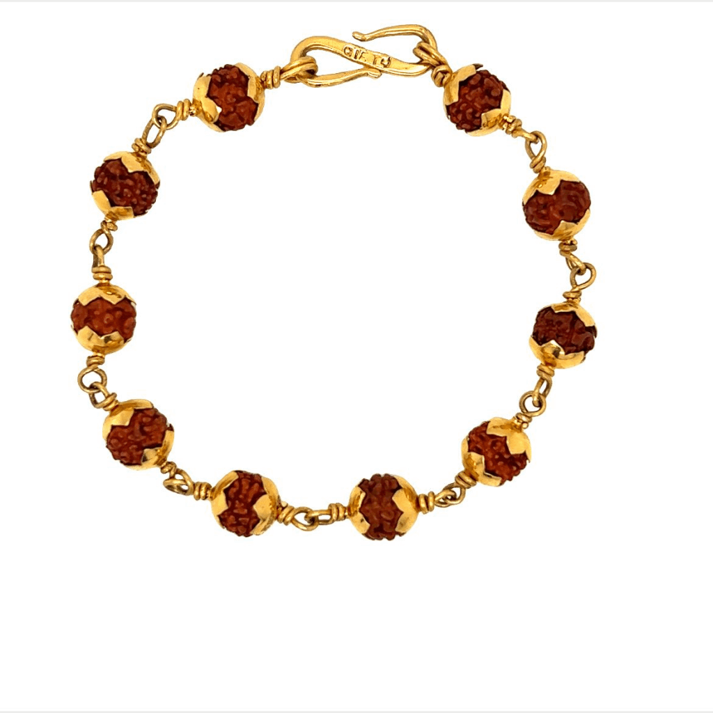 Buy 22Kt Gold Religious Rudraksha Bracelet For Men 165VG3241 Online from  Vaibhav Jewellers