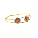 Petite Floral 22KT Gold Bracelet