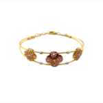 Petite Floral 22KT Gold Bracelet