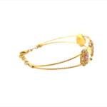 Petite Floral 22KT Gold Bracelet