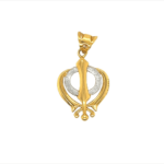 Waheguru 22KT Gold Pendant