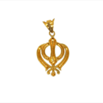 Waheguru 22KT Gold Pendant