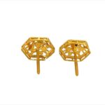 Gorgeous 22KT Gold Enamel Studs