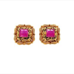 Blossoming 22KT Antique Gold Studs