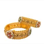 Resplendent 22KT Antique Gold Kara (1 Pair)