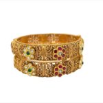 Ethnic 22KT Gold Antique Kara (1 Pair)