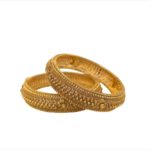 Ethereal 22KT Gold Antique Kara (1 Pair)